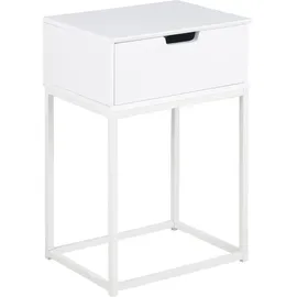 VCM Nachtschrank Mike 40 x 30 x 62 cm Weiß