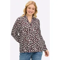 sheego Tunika in schwarz-ecru-bedruckt | Gr.: 50