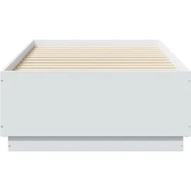 vidaXL Bettgestell 75 x 190 cm Weiß