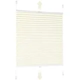 Sekey Plissee Klemmfix ohne Bohren Faltrollo Plisseerollo Jalousie für Tür & Fenster Blickdicht Sichtschutz Sonnenschutz Fertifplissee Rollo 60 cm breit Beige