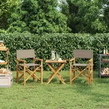 Teenpull – Regiestuhl 100% Polyester Mit Solidem Teak