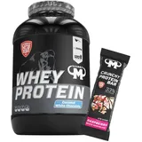 3kg Mammut Whey Protein Eiweißshake - Set inkl. Protein Shaker, Riegel, Powderbank oder Tasse (Coconut White Chocolate, Mammut Protein Bar - Raspberry)