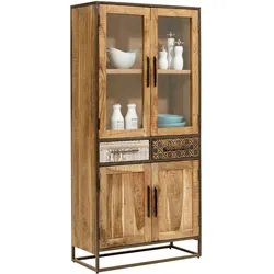 Vitrine Wake Up - braun - BHT 90x190x40 cm