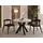 WFL GROUP Runder Esstisch 90 x 77 x 90 cm beige