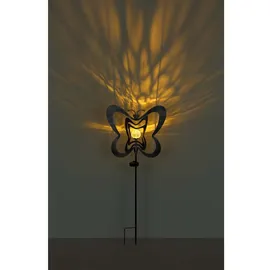 GLOBO Solarleuchte Glas/Kunststoff/Metall H 83,0 cm 1 Stück silbergrau