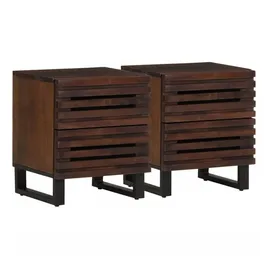 vidaXL Nachtschrank Kylee 40 x 34 x 46 cm Braun