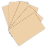 folia 6122/4/10 - Tonkarton 220 g/m2, Bastelkarton in chamois, DIN A4, 100 Blatt, als Grundlage für zahlreiche Bastelarbeiten