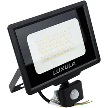 LUXULA LED Außenstrahler 50 W 5000 lm inkl. Bewegungsmelder schwarz