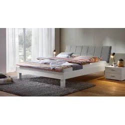 Bett Sierra 200x220 cm Weiß modern