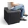 ALLIBERT Cube Sitzhocker 42 x 42 x 39 cm graphitgrau inkl. Kissen