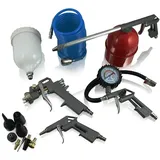 BITUXX 13 Tlg Bituxx Druckluft Zubehör Set für Kompressor Sprühpistole Reifendruck
