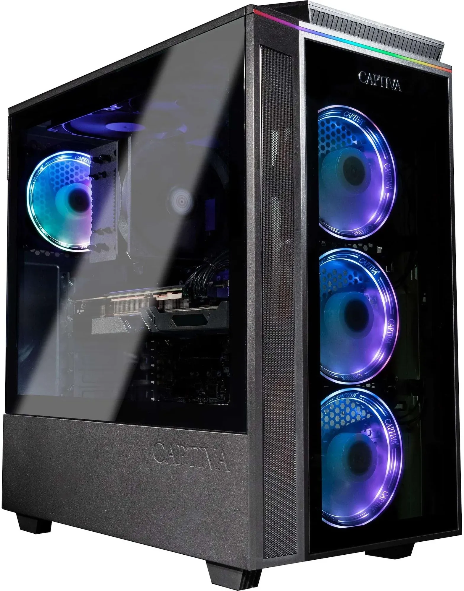 Captiva PC AMD gamescom PC Deal Performance R84-458 (Ryzen 7 7800X3D/RX7900 XT 20GB GDDR6/SSD 2TB/32 (AMD Ryzen 7 7800X3D, 32.77 GB, 2000 GB, Radeon RX 7900 XT), PC, Schwarz