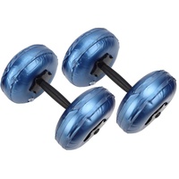 Dpofirs 8-10 kg gewichtsverstellbares Hantelset, wassergefüllte Fitness-Hanteln für das Muskeltraining, Modellierausrüstung für Frauen, Männer, Teenager(Blau)
