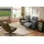 OTTO home 2-Sitzer OTTO HOME "LUND, Kinosofa, Relaxfunktion, TV-Sessel, manuell/elektrisch (USB-A)", grau, B:195cm H:97cm T:99cm, 100% Echtleder - Kunstleder 100% Polyurethan, Sofas, Kopfteilverstellung, Getränkachhalter, u. Staufach