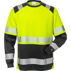 Fristads High Vis T-Shirt Langarm, Kl. 2 7457 THV 129514 - warnschutz-gelb/schwarz - XL