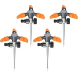 Brandson Kreisregner 3-fach Flächenregner 150 m2 grau/orange
