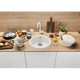 Blanco BLANCORONDO links Einbauart Silgranit softweiß Handbetätigung 527057