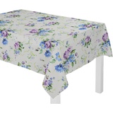 Wirth Tischdecke WIRTH "MONTROSE" Tischdecken Gr. B/L: 130 cm x 220 cm, eckig, lila (lila, blau) Tischdecken oval