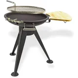 Rundgrill Nevada 55 Cm Holzkohlegrill, Stahlkorpus Beschichtet, Edelstahl Drehro