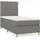 vidaXL Boxspringbett 100 x 200 cm Dunkelgrau
