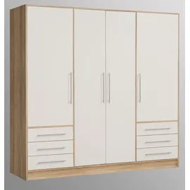 Forte Jupiter 207 x 200 x 60 cm weiß/eiche sonoma