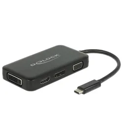 DeLOCK Adapter USB Type-C zu VGA / HDMI / DVI / DisplayPort