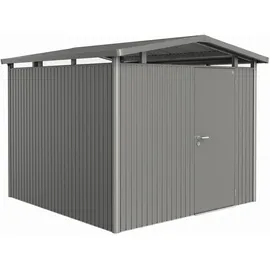 Biohort Panorama P4 2,57 x 2,57 m quarzgrau-metallic Einzeltür