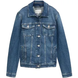 Tom Tailor Authentic Jeansjacke Used Dark Stone Blue Denim XS