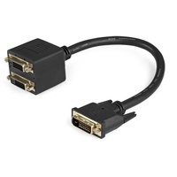 Startech StarTech.com DVI-D auf 2x DVI-D Splitter Kabel - Dual Link DVI25 Y-Kabel - Stecker/Buchse