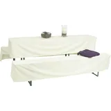 GO-DE Bierzeltgarnitur-Husse 220 x 50 x 42 cm weiß 1 St.