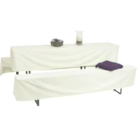 GO-DE Bierzeltgarnitur-Husse 220 x 50 x 42 cm weiß 1 St.