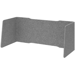 HAMMERBACHER Akustik-Einhausung, 3-seitig, faltbar, 154 x 65 x 65,5 cm grau, 154x65.5x65 cm