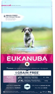 Eukanuba Puppy & Junior L/XL graanvrij zeevis hondenvoer  12 kg
