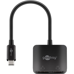Goobay USB-CTM-Adapter auf DisplayPort und HDMITM - USB-CTM-Stecker > HDMITM-Buchse (Typ A)