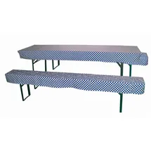 DEMA Hussen Polster Set 2 St. blau weiß