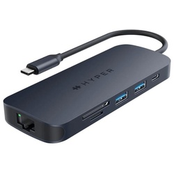 Hyper® HyperDrive EcoSmartTM Gen.2 Universal USB-C® 8-in-1 Hub w 140 W PD3.1 Power Pass-thru