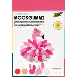 folia Moosgummi, (B)200 x (H)290 mm, TON IN TON MIX rot