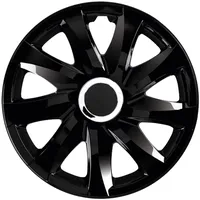 RADKAPPEN-KÖNIG 1STÜCK EINZELN 14 Zoll 14" RKK01 Schwarz Radkappe Radzierblende