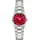 BULOVA Super Seville Silberfarben/Rot Quarz 3 bar 96L354