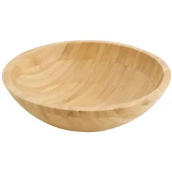 BIOZOYG 1 Stück Bambusschale Ø19,5cm, 660ml - Bambusschüssel, Salatschüssel, Müslischale, für Buddha-Bowls, umweltfreundliche Servierschale