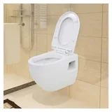 vidaXL Wand-WC Keramik Weiß