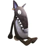 Auzou Le loup - Peluche Luxe 1,30m