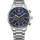 Herren Chronograph aus Edelstahl mit Datum, Eco Drive