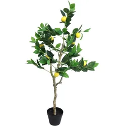 Deko Kunstpflanze Zitronenbaum 120 cm Hˆhe mit ‹bertopf