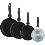 Wellhome Pfannen-Set 4-tlg. 16 cm + 20 cm + 24 cm + 28 cm
