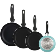 Wellhome Pfannen-Set 4-tlg. 16 cm + 20 cm + 24 cm + 28 cm
