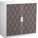 PAPERFLOW easyOffice Classic Chic Rollladenschrank 62384 2 Fachböden 110,0 x 41,5 x 104,0 cm