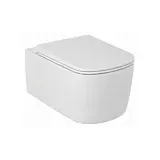 Kludi RESA S Spiralflush-Wand-WC, 55 cm, P-förmiger Abfluss Mattweiß