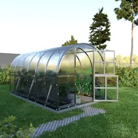 klasika greenhouses Arch*KLASIKA Gewächshaus 12m2, 3m x 4m mit 4 mm Polycarbonatabdeckung
