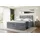 altdecor Boxspringbett mit Matratze und Topper, Polsterbett mit, Bettkasten, Bett mit Stauraum H3- und H4- Matratze, Doppelbett, Springboxbett - MARCE KING - Grau Samt